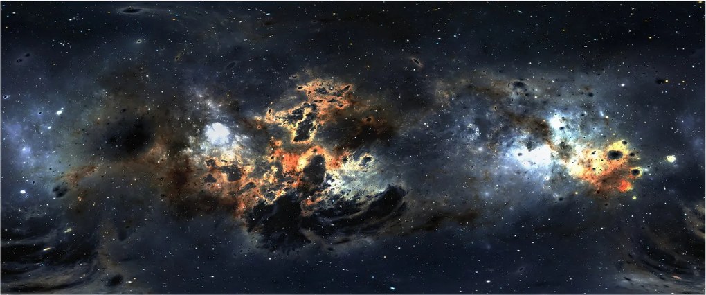 Kép - Az Univerzum a Nebulával (120x50 cm)