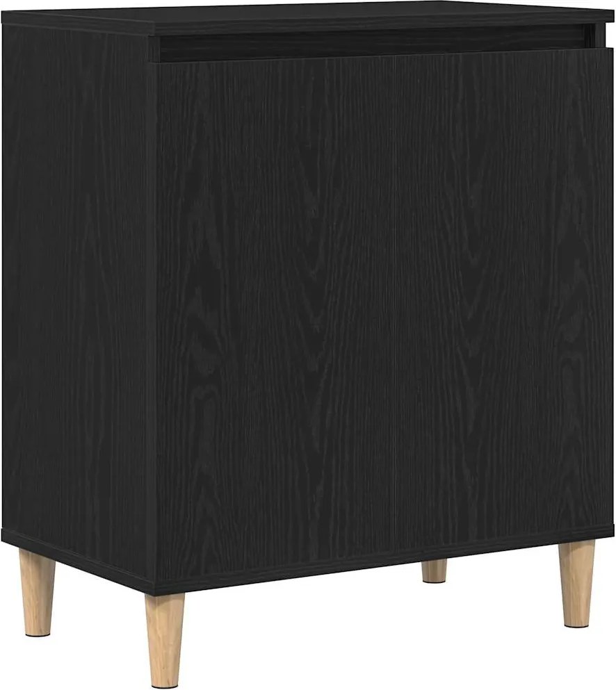 vidaXL Széf Fekete 60 x 35 x 70 cm Faanyag
