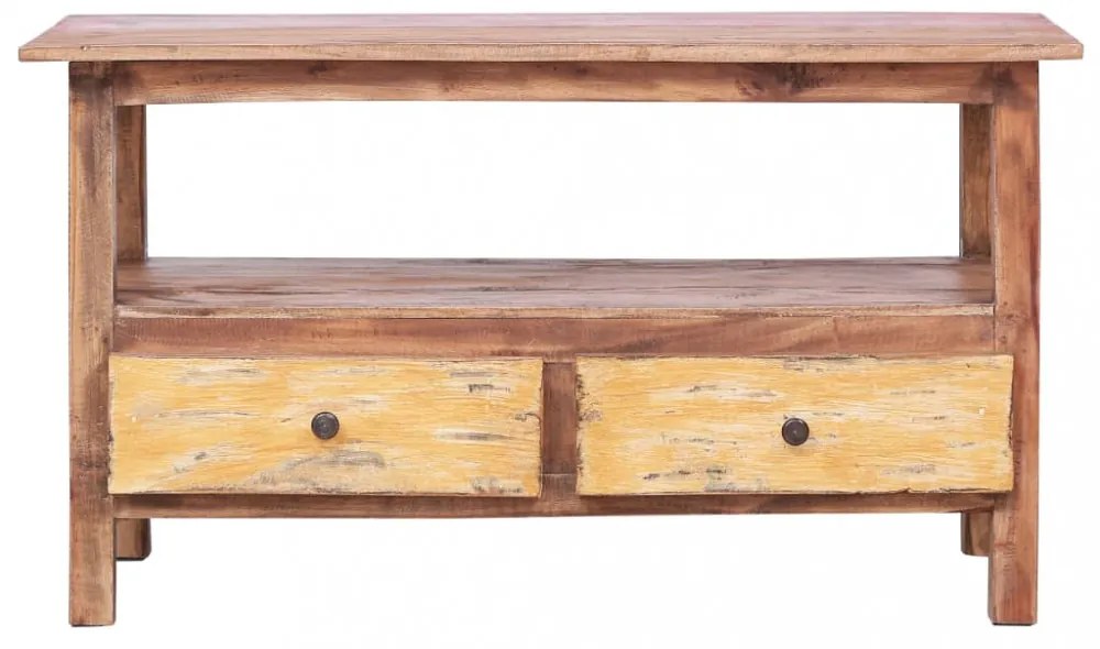 tömör újrahasznosított fa TV-szekrény 90 x 40 x 50 cm