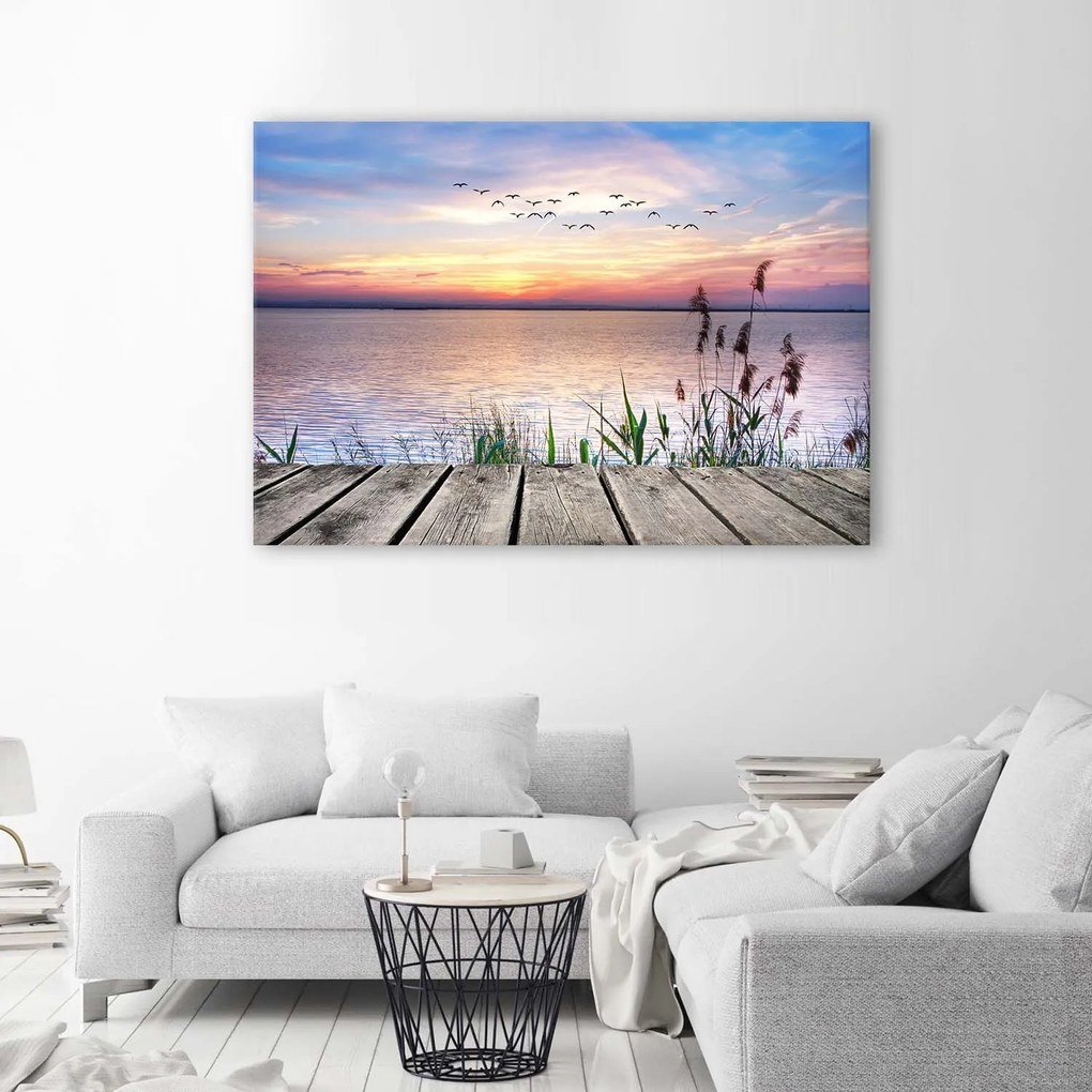 Gario Vászonkép Gyönyöru égbolt naplementekor Méret: 120 x 80 cm
