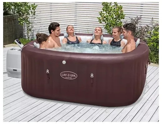 Bestway Lay-Z-Spa Maldives Hidromasszázs medence Spa Jakuzzi 201 × 201 × 80 cm(6001U)