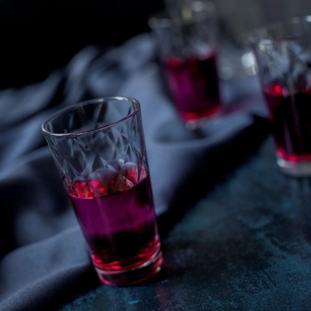 Bormioli Rocco Kaleido 6 darabos pohár szett, long drink 370 ml, 370 ml