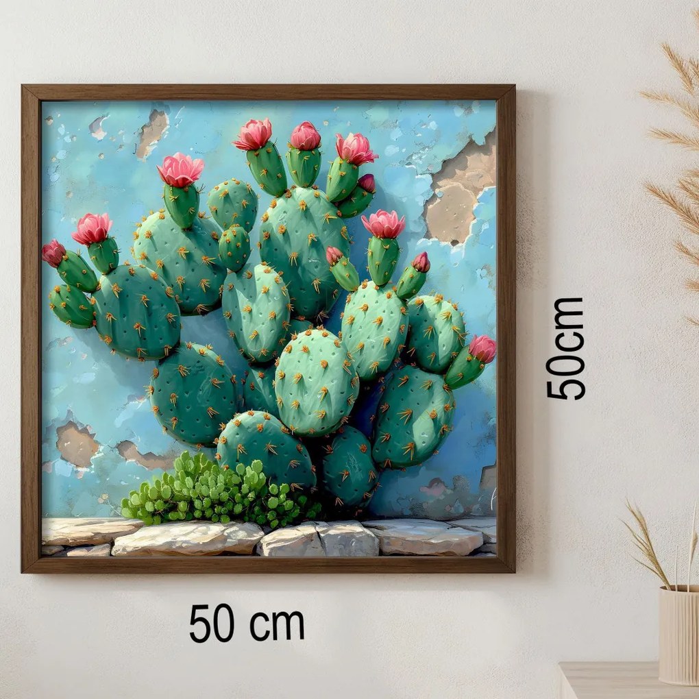 AI063 keretezett MDF falikép, 50 x 50 cm