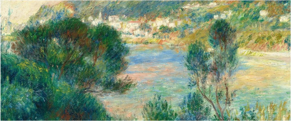 Kép - Auguste Renoir, View of Monte Carlo from Cap Martin, reprodukciók (120x50 cm)