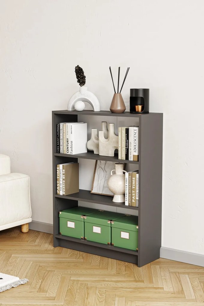 Könyvespolc, antracit, 80 cm – Bili3