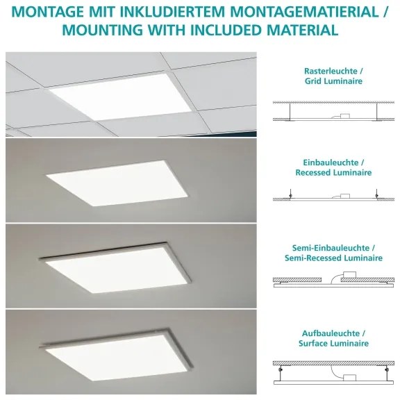 Eglo 96154 - LED mennyezeti panel SALOBRENA LED/40W/230V