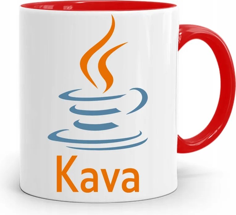 Piros Bögre Java Kava Programozó Informatika fényképes nyomtatással