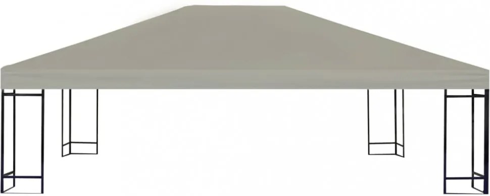 bézs pavilon tetőponyva 310 g/m² 4 x 3 m