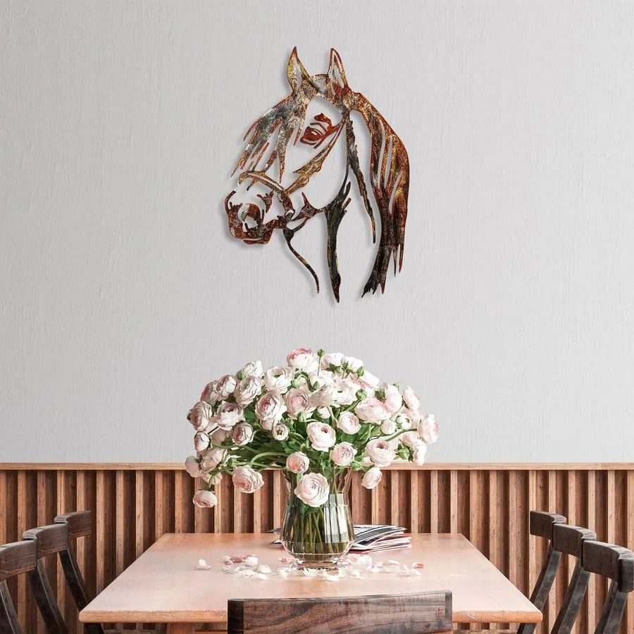 Fém fali dekoráció, Horse - 3