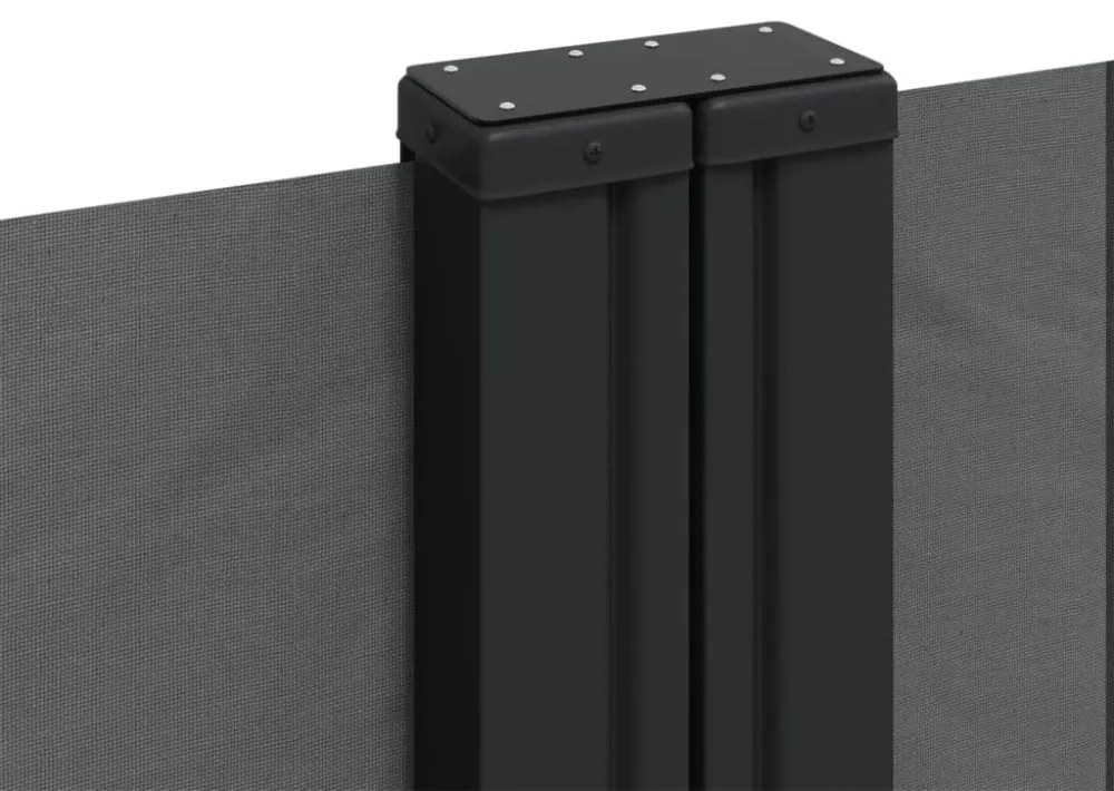antracitszürke behúzható oldalsó napellenző 160 x 1000 cm