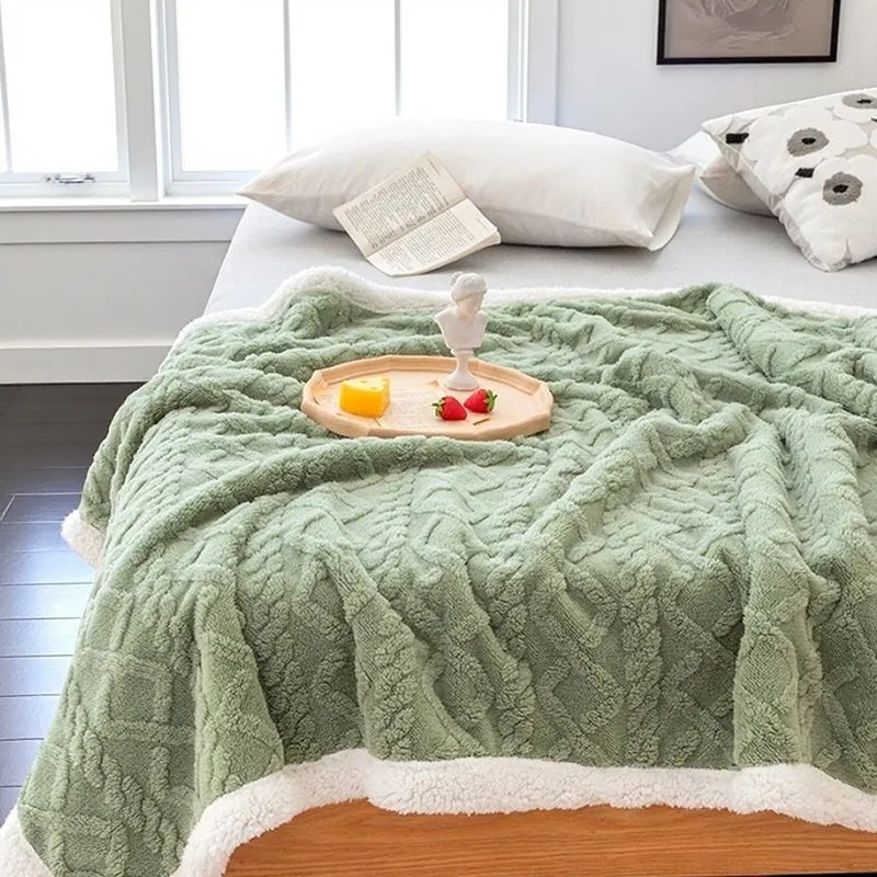 Meleg bárány takaró Homa KOBELA GREEN