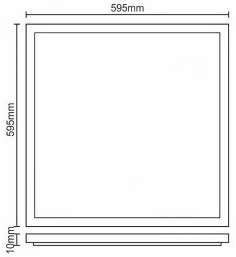 LED fügessztett mennyezeti panel LED/40W/230V 4500K