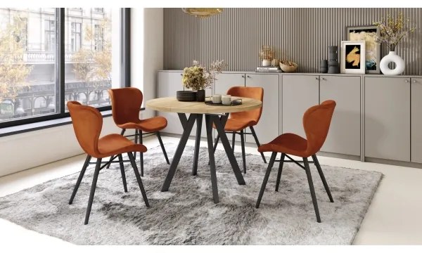 Bővíthető étkezőasztal ARTUR craft tölgy/fekete