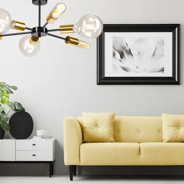 Csillár rúdon STARLA 6xE27/60W/230V