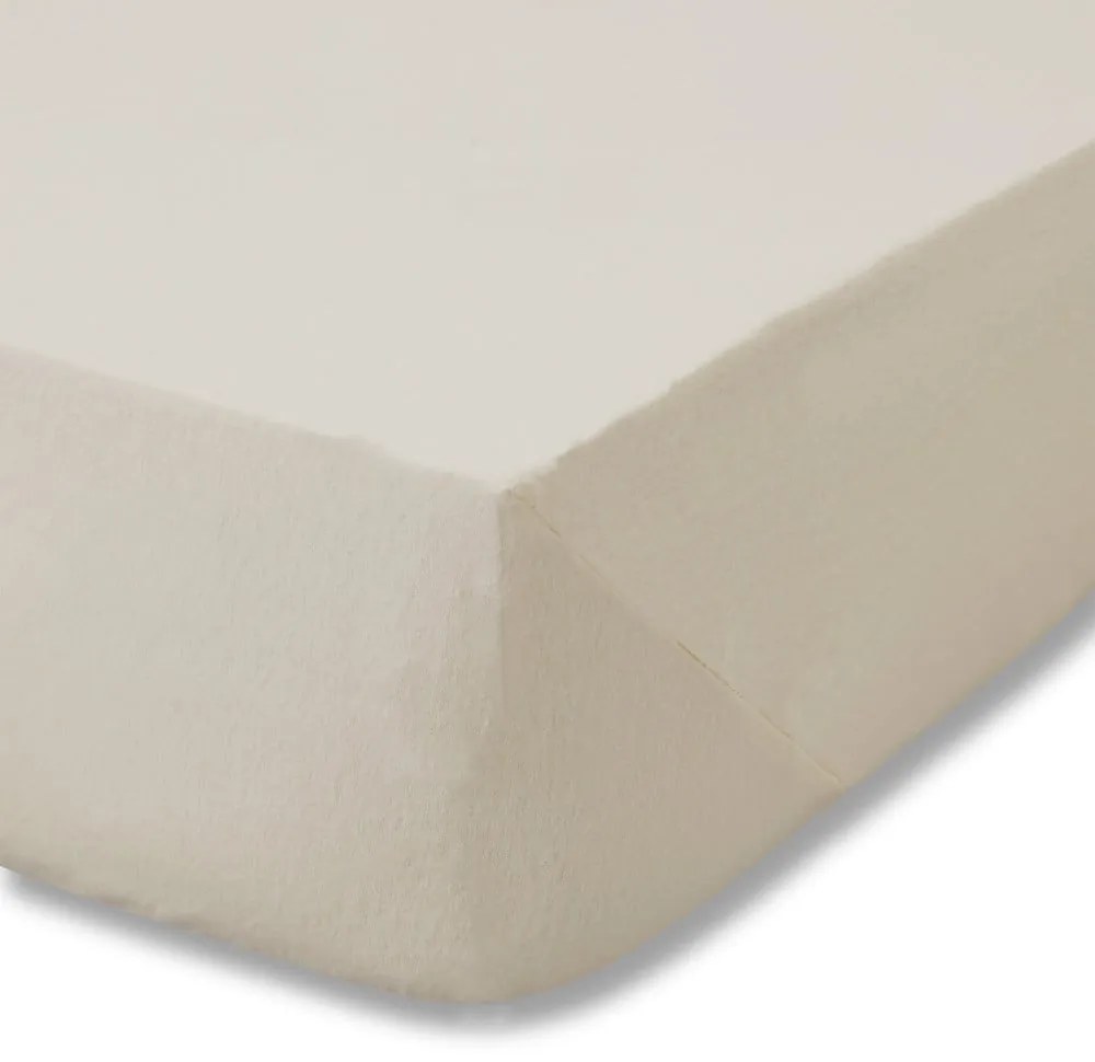 Bézs gumis flanel lepedő 150x200 cm Brushed – Catherine Lansfield