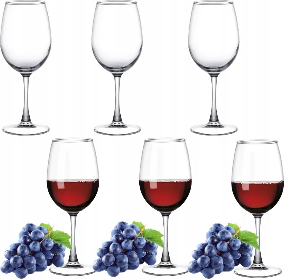 Borospoharak 315 ml színtelen vastag üveg Como Mg Home