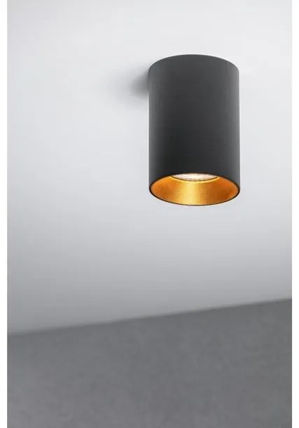 Lámpa Mennyezeti lámpa AERO II, max. 250V, 50/60Hz, 70x100mm, IP20, max. 20W, kör, fekete