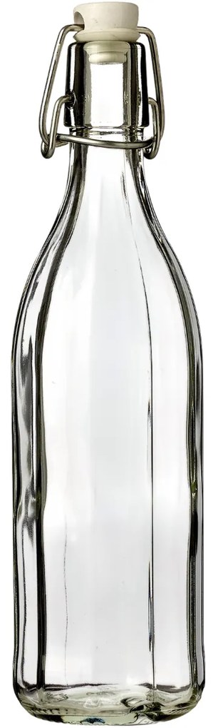 Üvegpalack klipszes záródással, 1 l, 6 db, 1 l