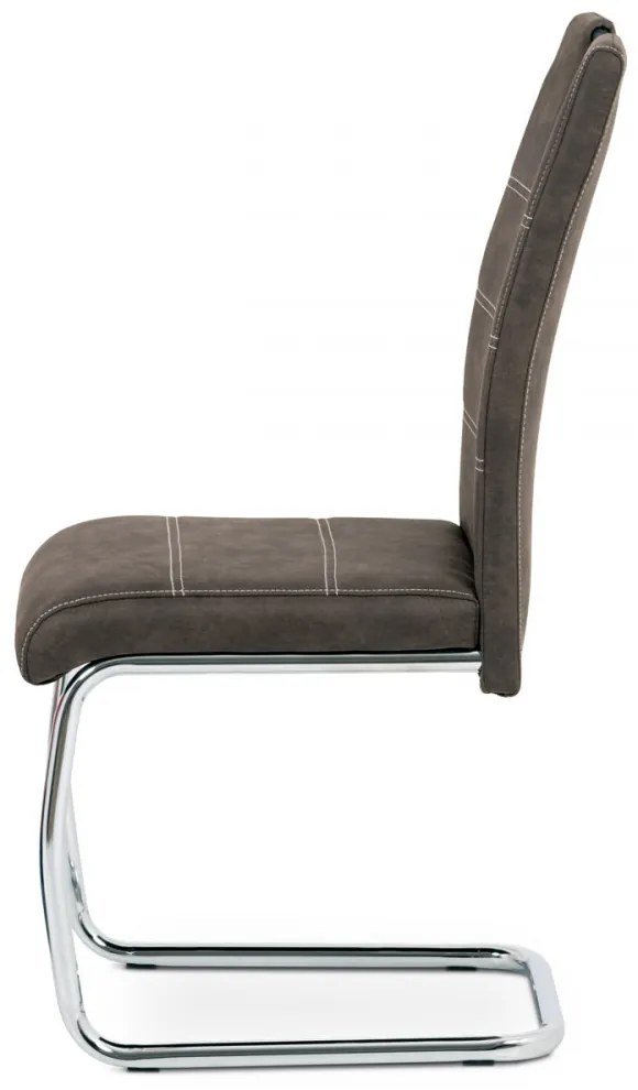 Scaun modern cu bază de sanie de culoare gri Hc-483