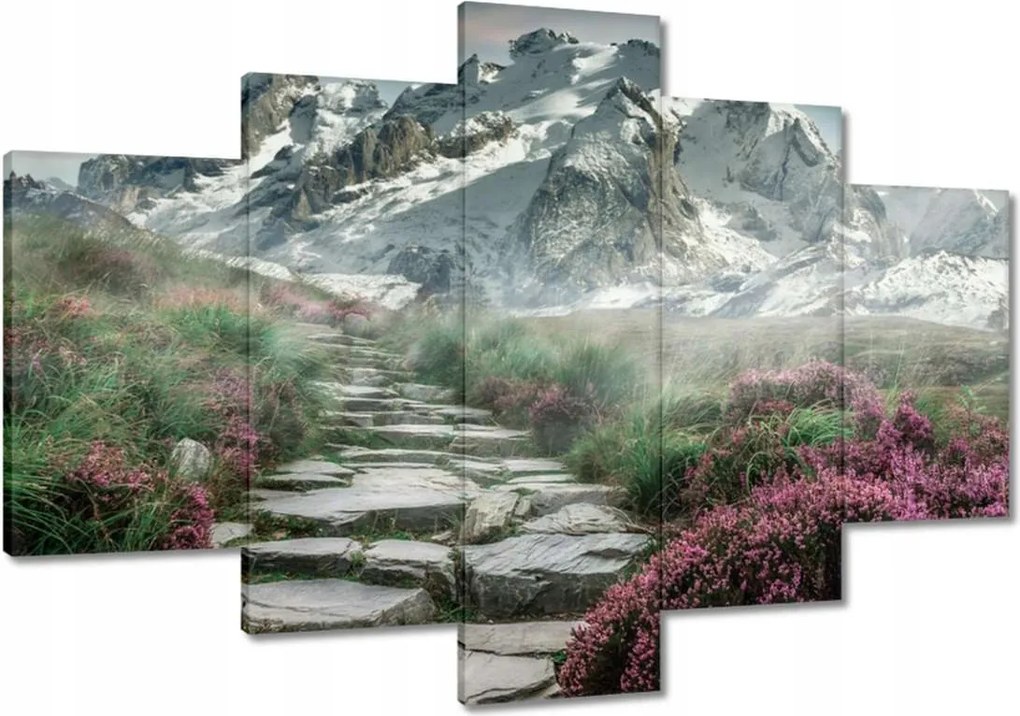 Festmények 120x80 Hegyi kilátás Tájkép Köd