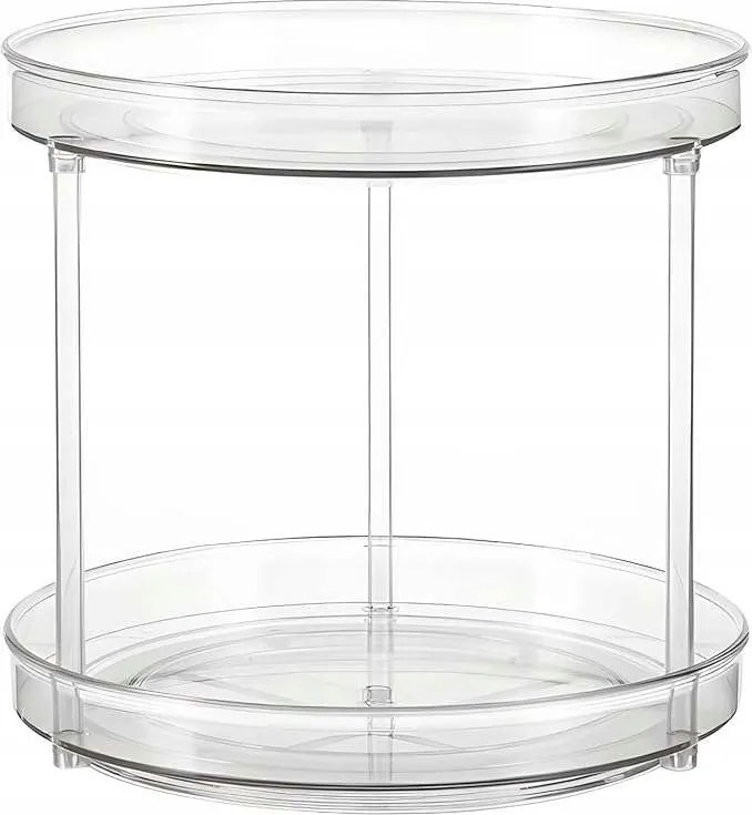 Konyhai Fűszertartó Forgatható 360° 23CM Átlátszó