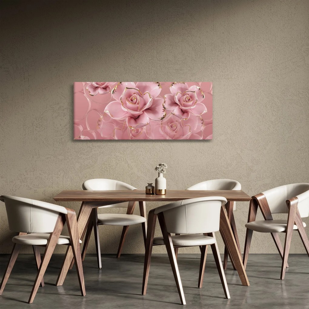 Kép - Virágos dekoráció (120x50 cm)