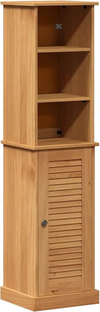 vidaXL Fürdőszoba bútor szett polcokkal VIGO 2 pcs Barna és Mézbarna