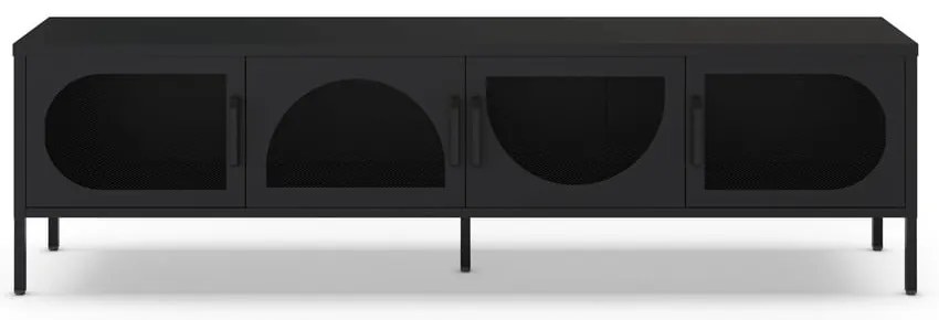 Fekete TV-állvány 180x50 cm Tayra – Marckeric