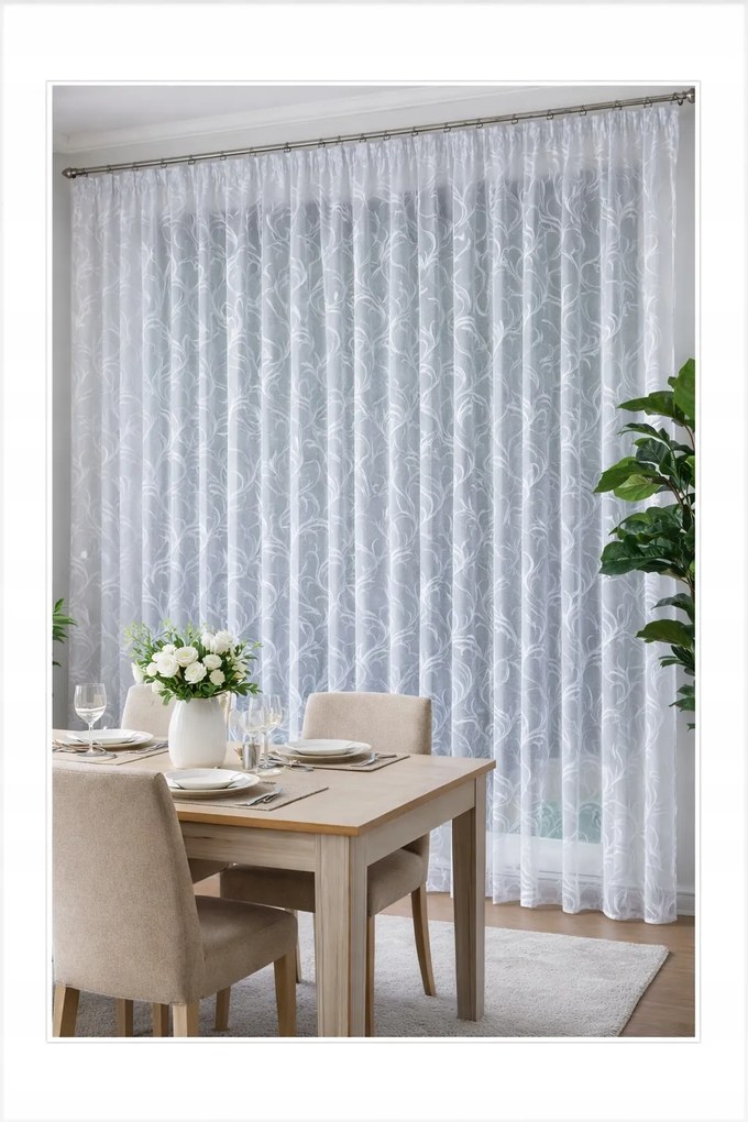 Kész függöny jacquard szalaggal vasalás nélkül lengyel függöny 200x220