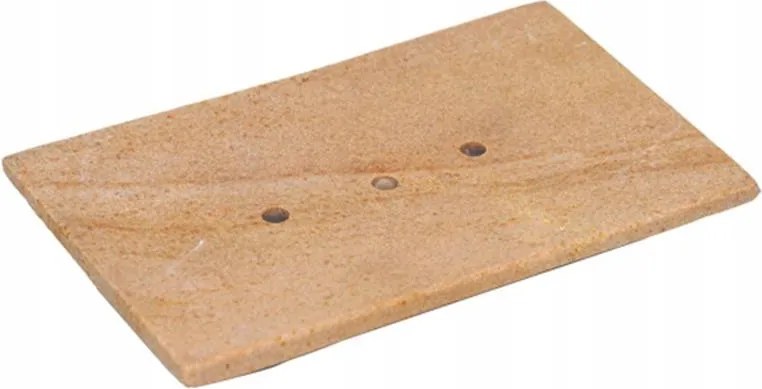 Natúr homokkő szappantartó bézs színben