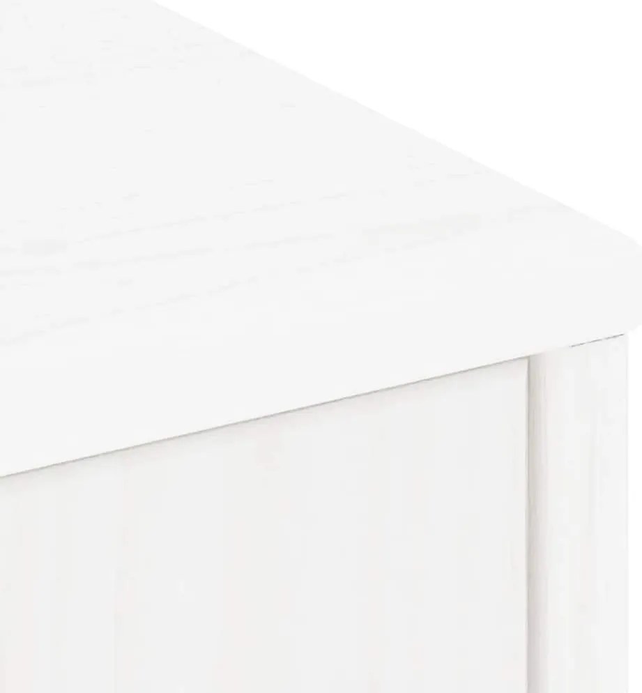 oldalsó szekrény ODDA fehér 40x24x79 cm tömörfa fenyőfa