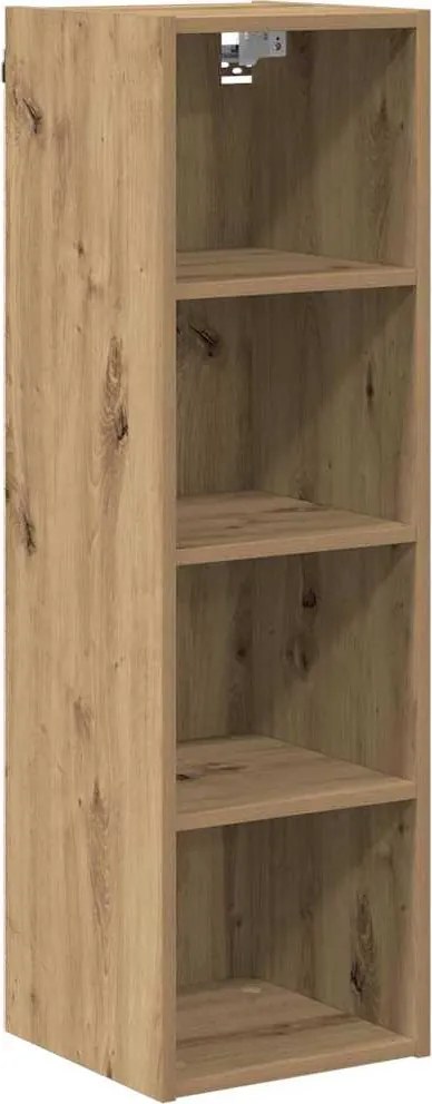vidaXL Függő szekrény Artisan tölgy 30 x 29,5 x 100 cm Faanyag