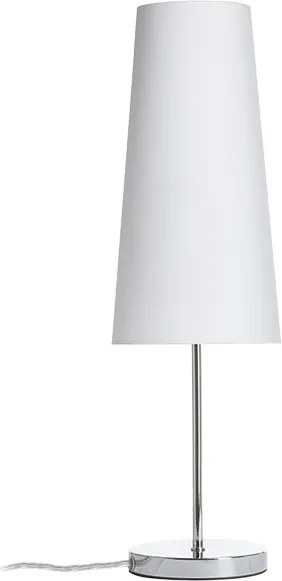RENDL NYC/CONNY 15/30 asztali lámpa Polycotton fehér/króm 230V LED E27 11W