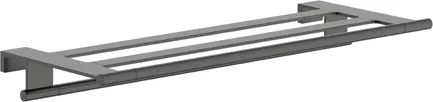 Hansgrohe AddStoris S törölközőtartó polc csiszolt fekete króm színű 41781340