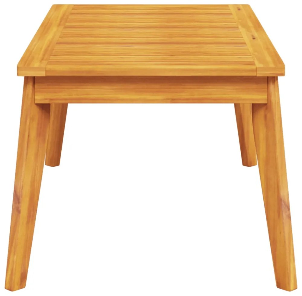 tömör akácfa kerti étkezőasztal 100 x 55 x 45 cm