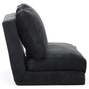 Fekete kinyitható kanapé 120 cm Taida – Balcab Home