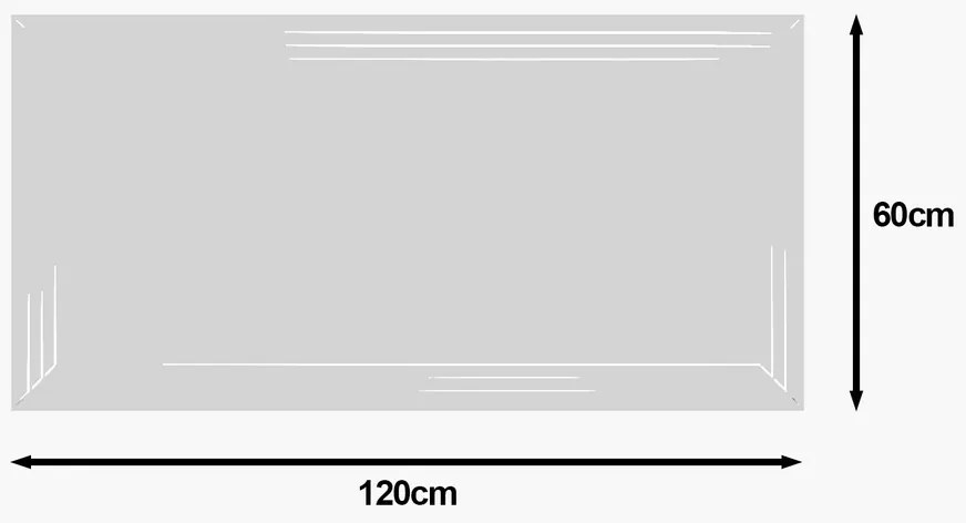 Moen White tükör 60 x 120 cm
