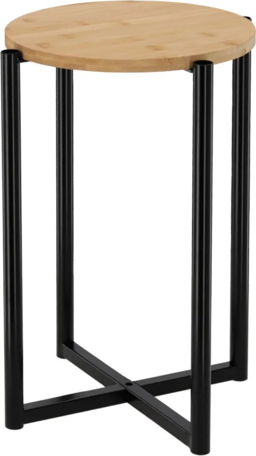 4 szintes bambusz polc kiegészítő oldalsó polccal 73,5 x 28 x 66 cm