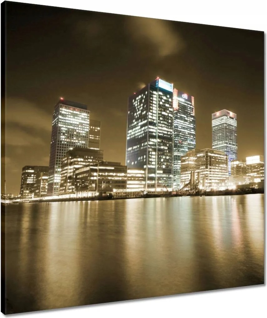 Vászonkép 60x60 Sephia Londoni kilátás