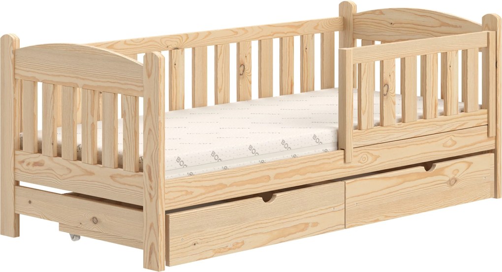Alvins gyerekágy 90x180 fa, fiókokkal - fenyő