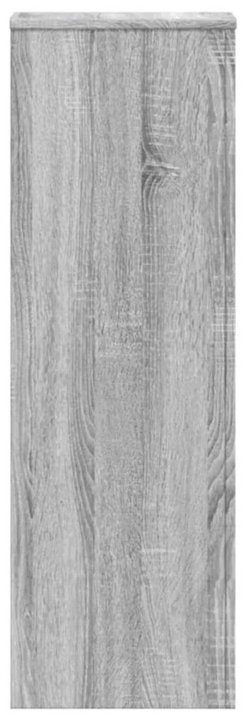2 db szürke sonoma szerelt fa növénytartó állvány 33x33x100 cm
