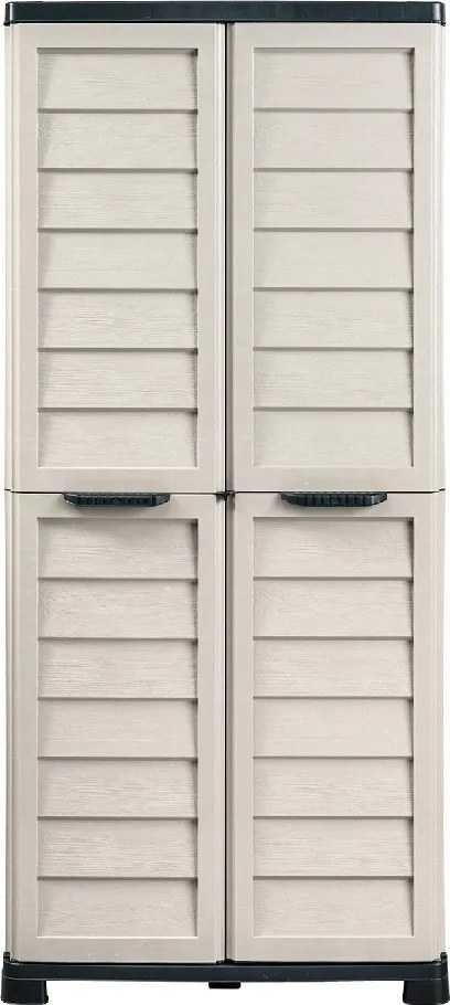 Bama Riponi magas tárolószekrény, szürke/fekete színben