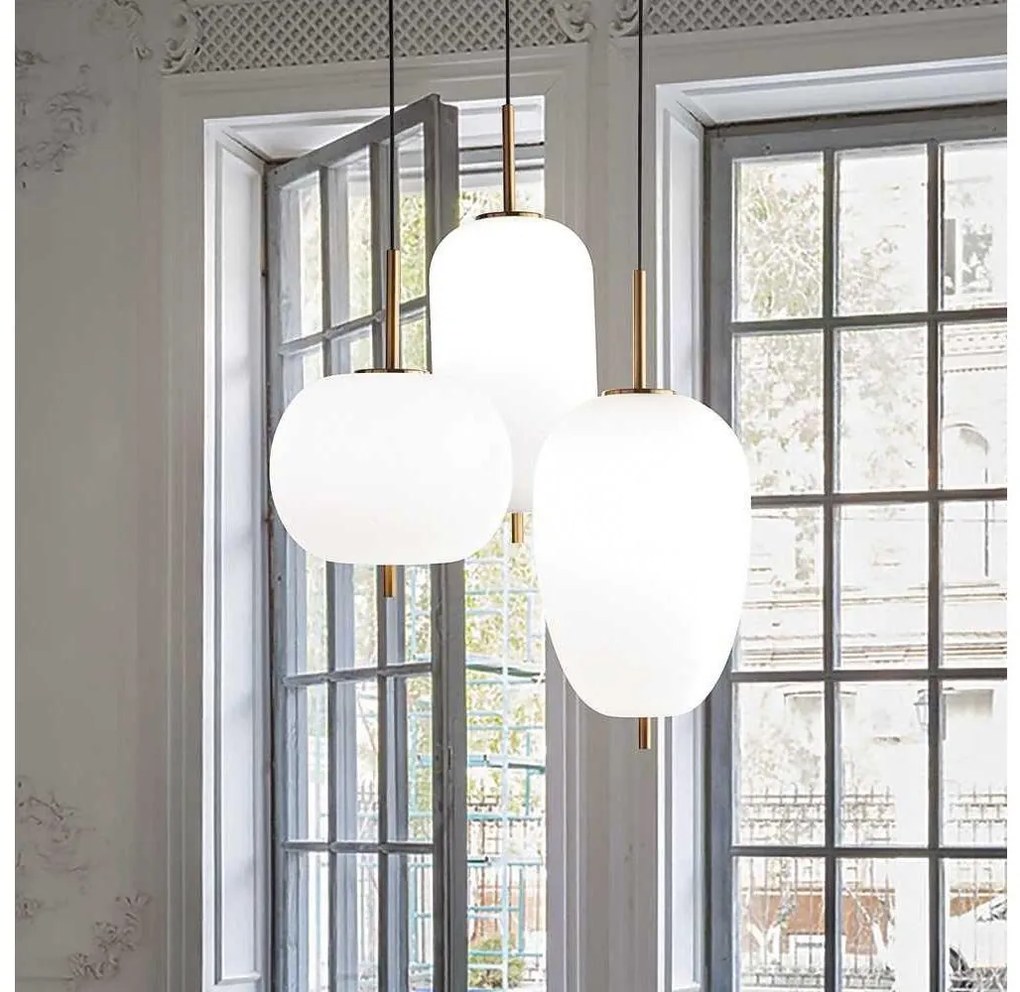 Ideal Lux - LED Csillár zsinóron UMILE LED/55W/230V átm. 60 cm CRI 90 réz/fehér