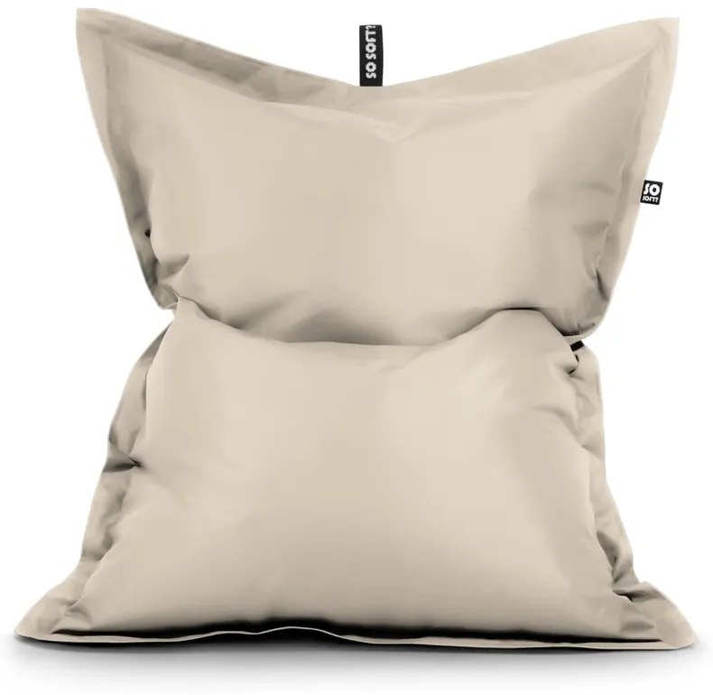Bézs bőrutánzat babzsákfotel Pad XXL – So Soft?