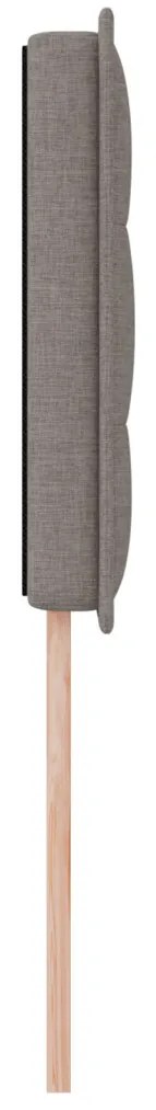 LED ágytámla LED -es lámpákkal Tópszínű 80 cm szövet