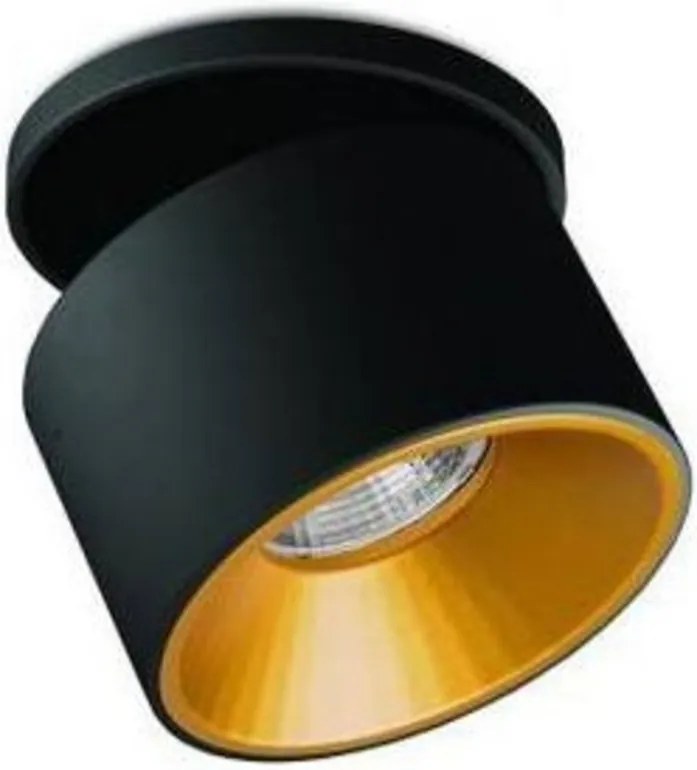 Bpm Süllyesztett lámpatest Klimt M Led 10W átm.100 60° fekete arany 2700K 805l