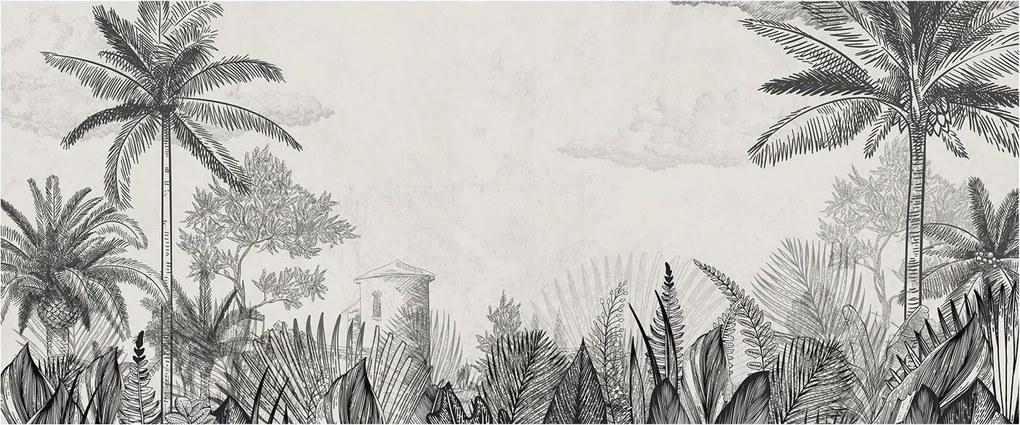 Fotótapéta Flizelin a nappali hálószobába Trópusi táj 250x104