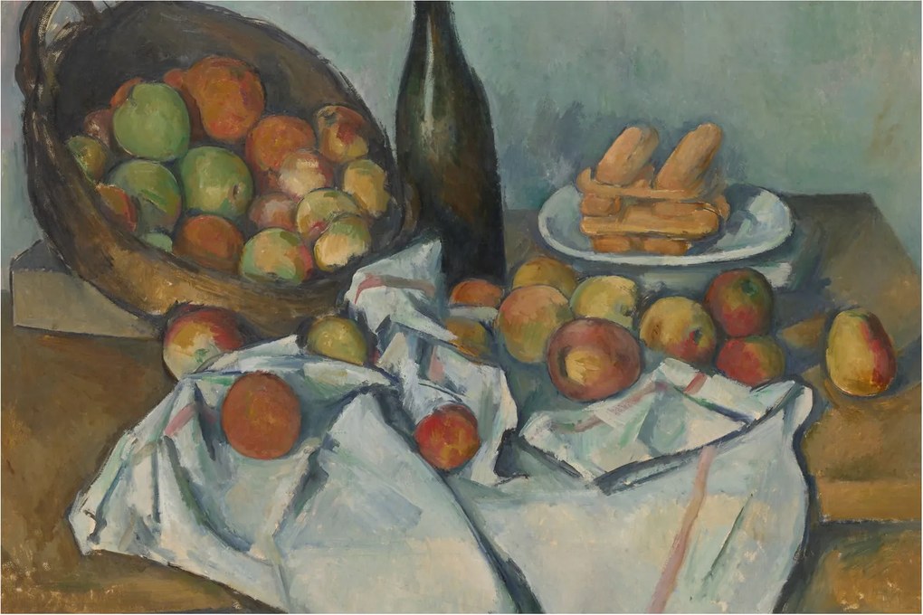 Kép - Paul Cezanne, The Basket of Apples, reprodukciók (90x60 cm)
