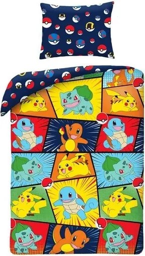 Pokémon Pals ágyneműhuzat 140×200cm, 70×90 cm