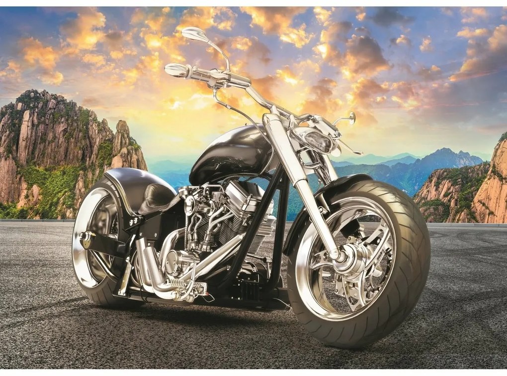 Trefl Fekete motoros puzzle, 500 db